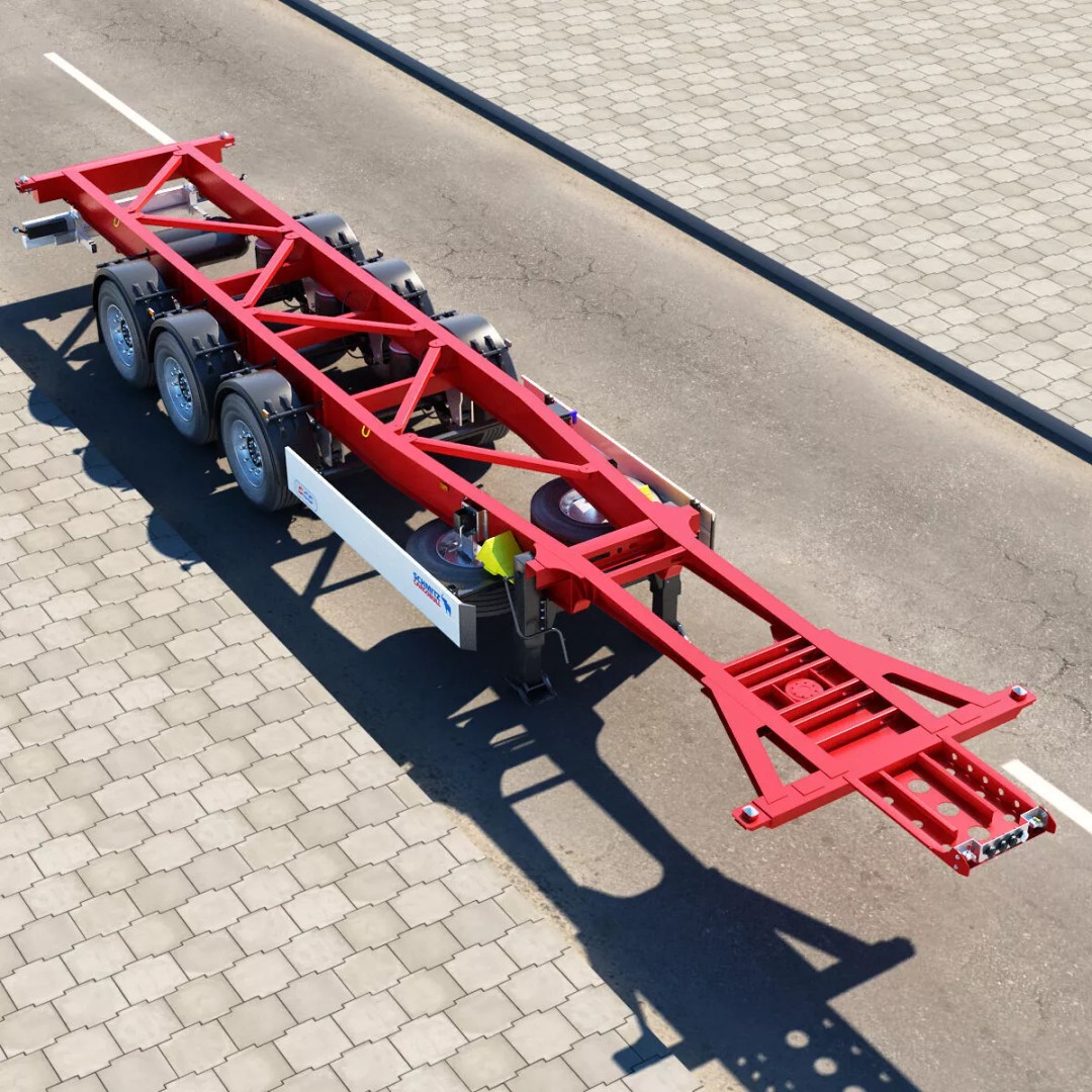 Renault T Container 3D Model – Realistic Truck Asset, FBX/OBJ Formats - View 20