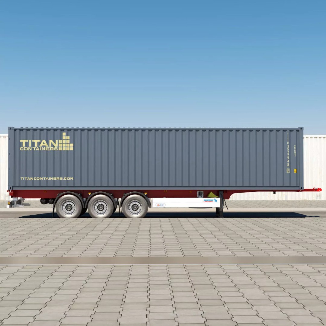 Renault T Container 3D Model – Realistic Truck Asset, FBX/OBJ Formats - View 22