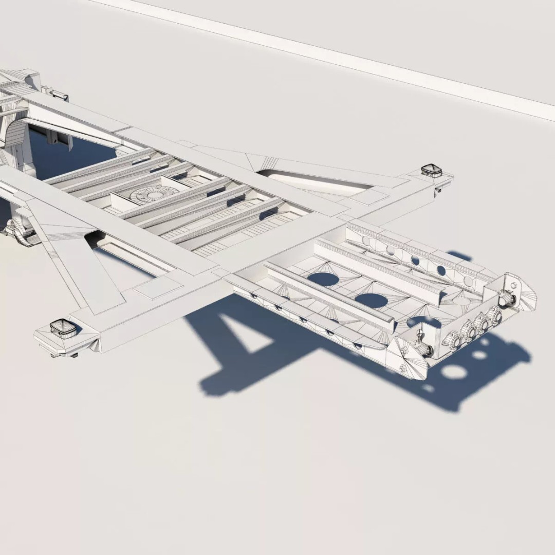 Renault T Container 3D Model – Realistic Truck Asset, FBX/OBJ Formats - View 33