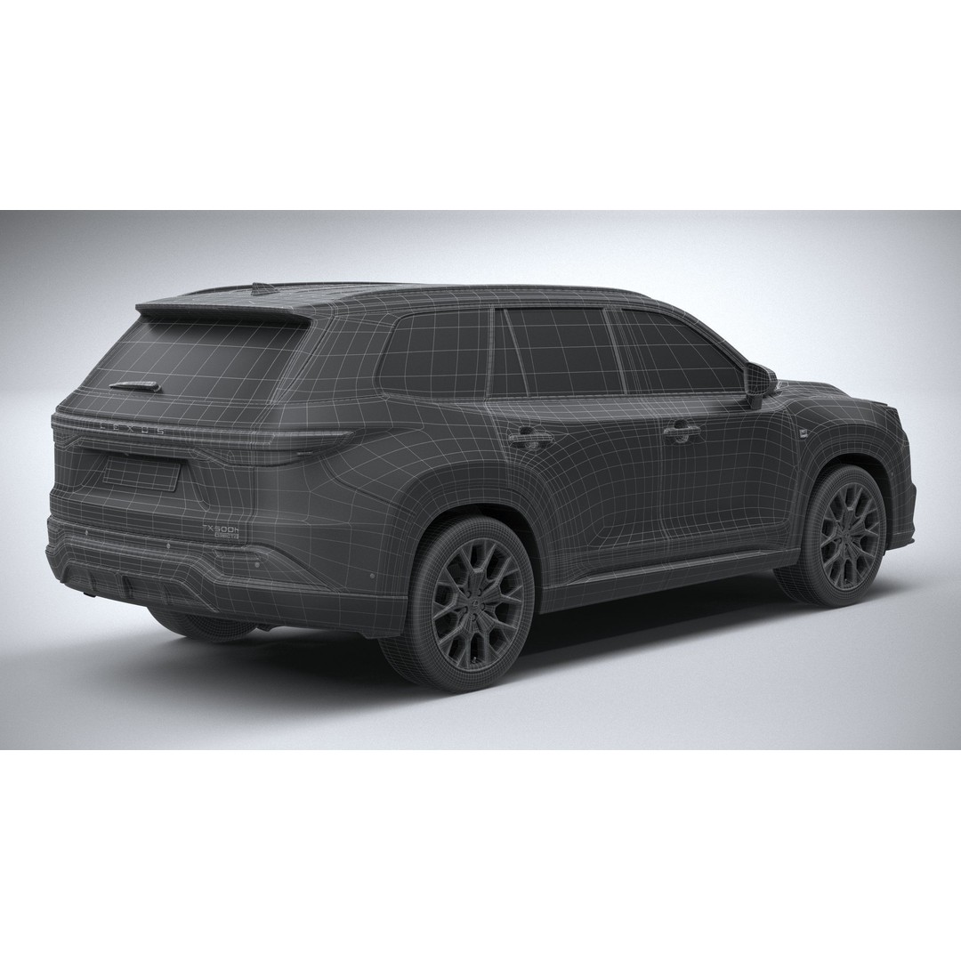 Lexus TX 500h 2024 3D Model – High Poly SUV Asset, FBX, OBJ
