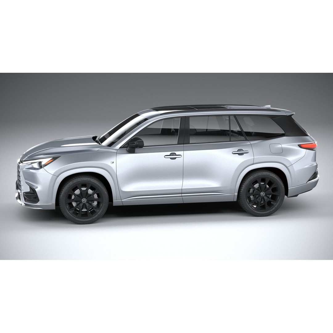 Lexus TX 500h 2024 3D Model – High Poly SUV Asset, FBX, OBJ - View 10