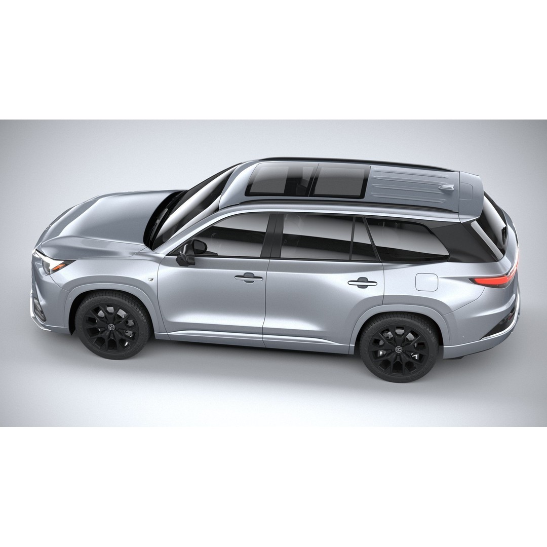 Lexus TX 500h 2024 3D Model – High Poly SUV Asset, FBX, OBJ - View 11