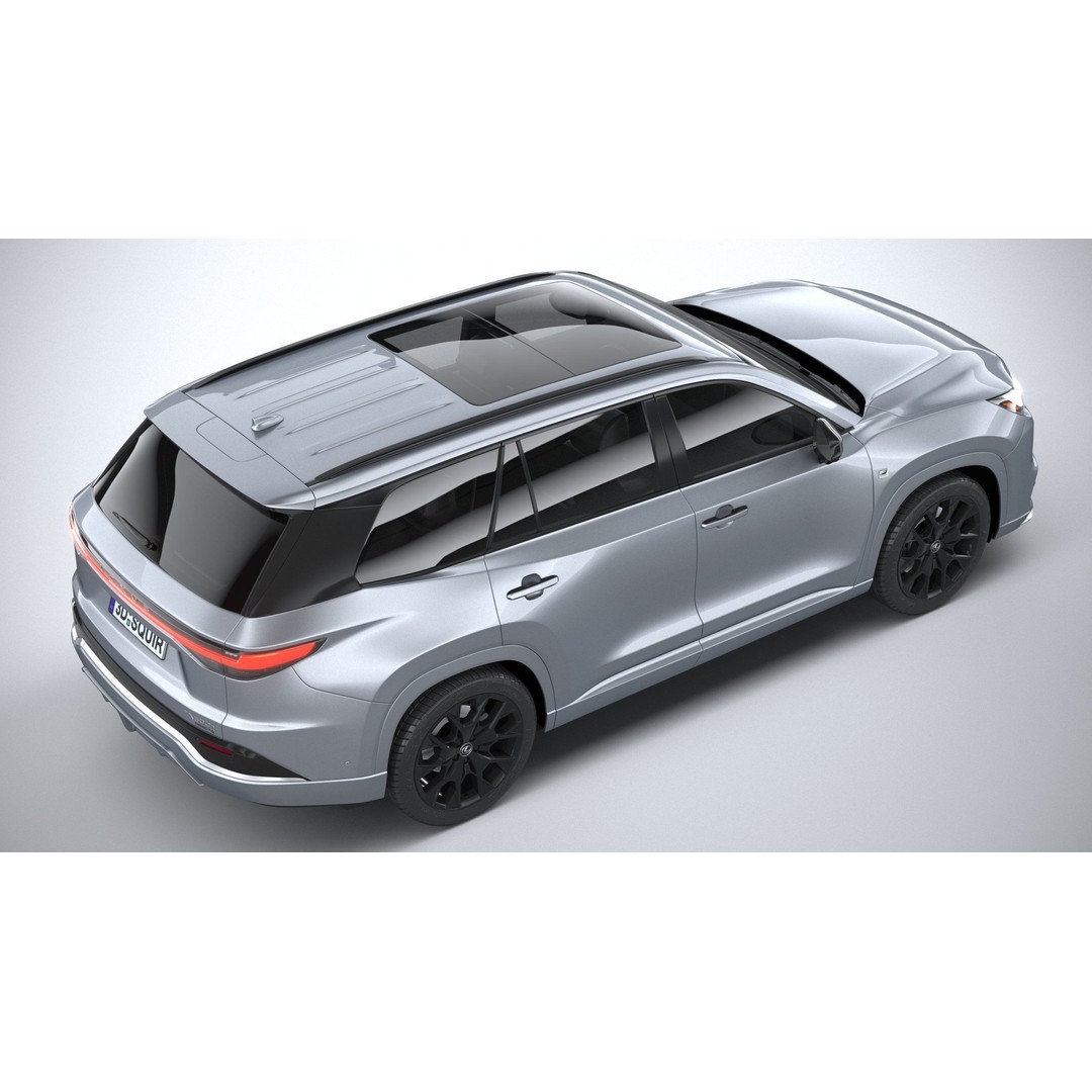 Lexus TX 500h 2024 3D Model – High Poly SUV Asset, FBX, OBJ - View 12