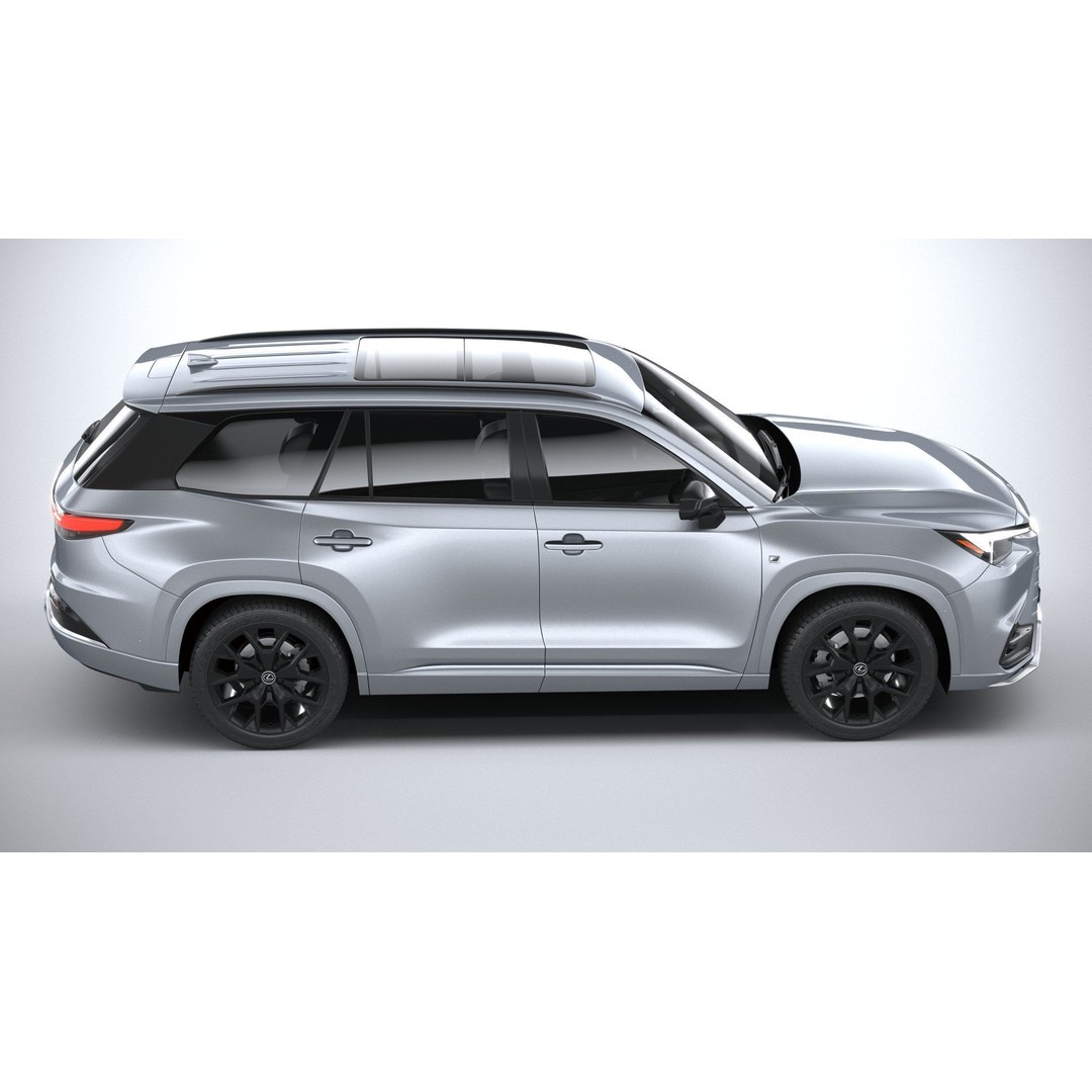 Lexus TX 500h 2024 3D Model – High Poly SUV Asset, FBX, OBJ - View 13