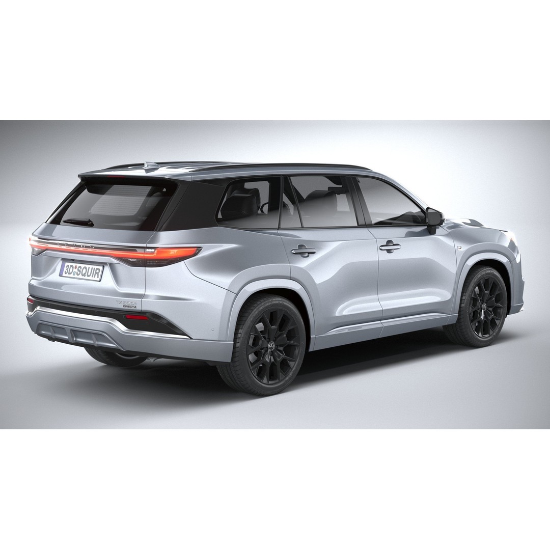 Lexus TX 500h 2024 3D Model – High Poly SUV Asset, FBX, OBJ - View 19
