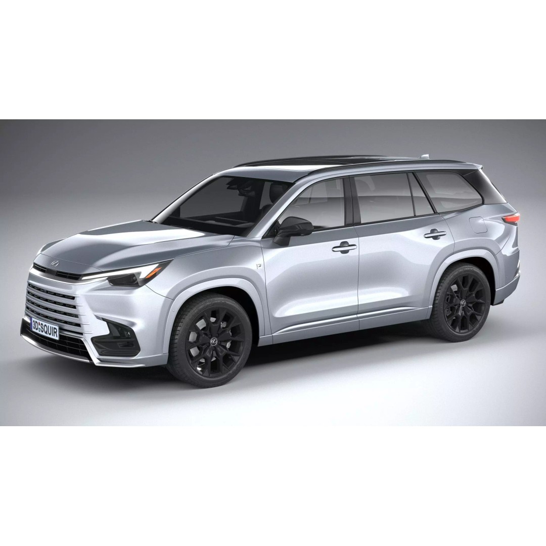 Lexus TX 500h 2024 3D Model – High Poly SUV Asset, FBX, OBJ - View 2