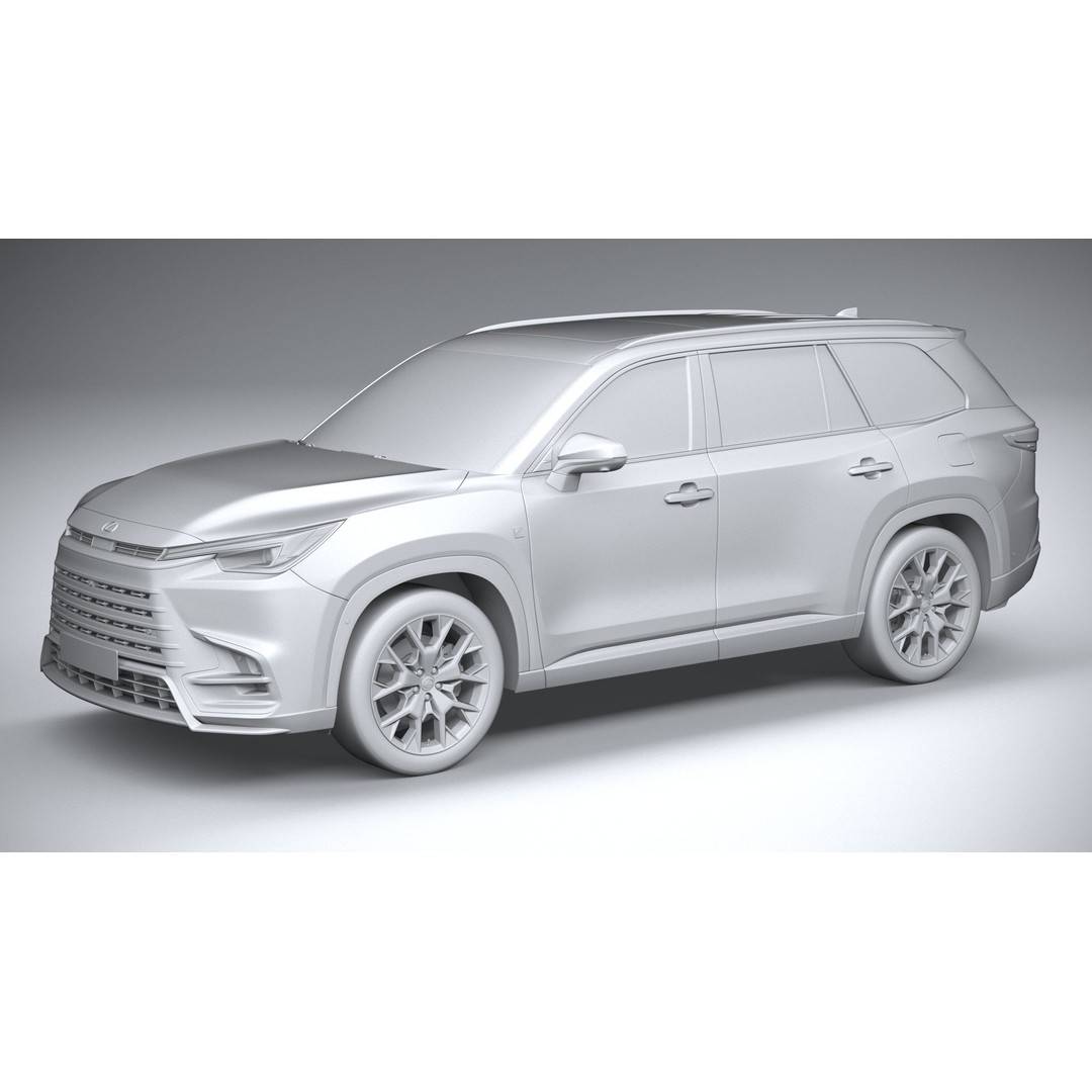 Lexus TX 500h 2024 3D Model – High Poly SUV Asset, FBX, OBJ - View 21