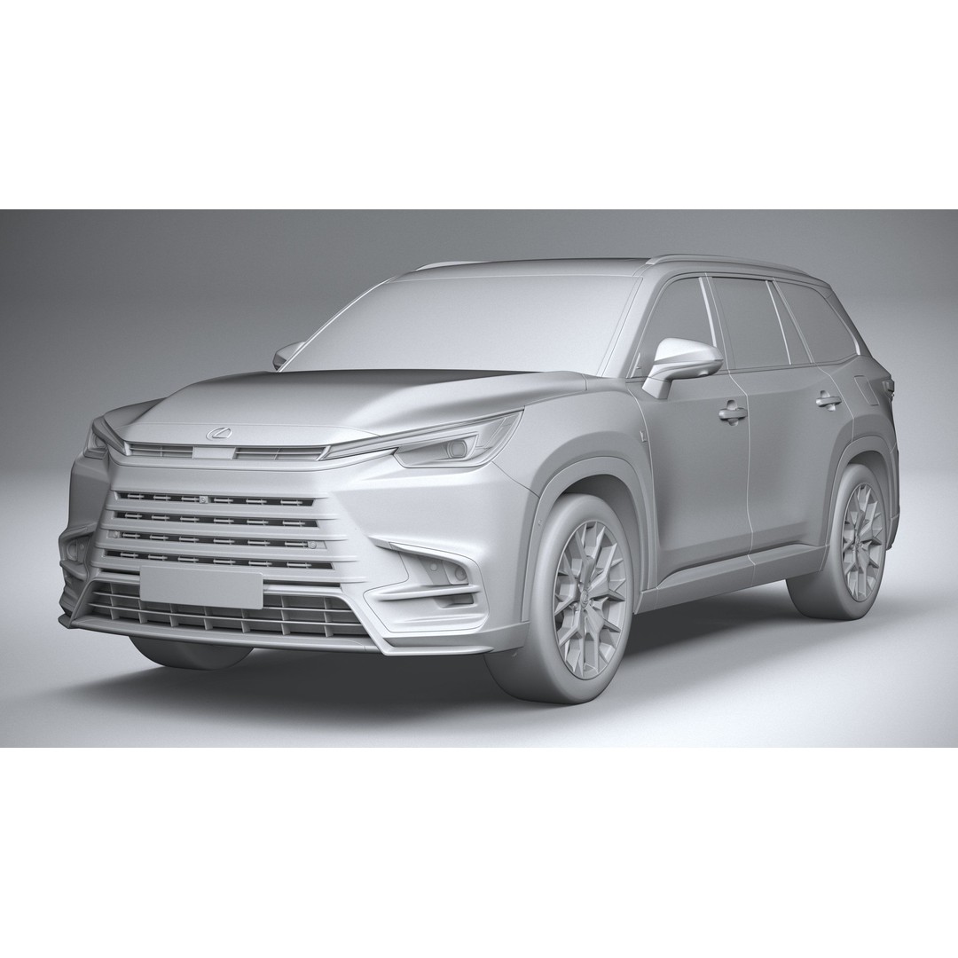 Lexus TX 500h 2024 3D Model – High Poly SUV Asset, FBX, OBJ - View 22