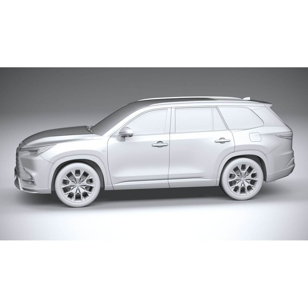 Lexus TX 500h 2024 3D Model – High Poly SUV Asset, FBX, OBJ - View 24