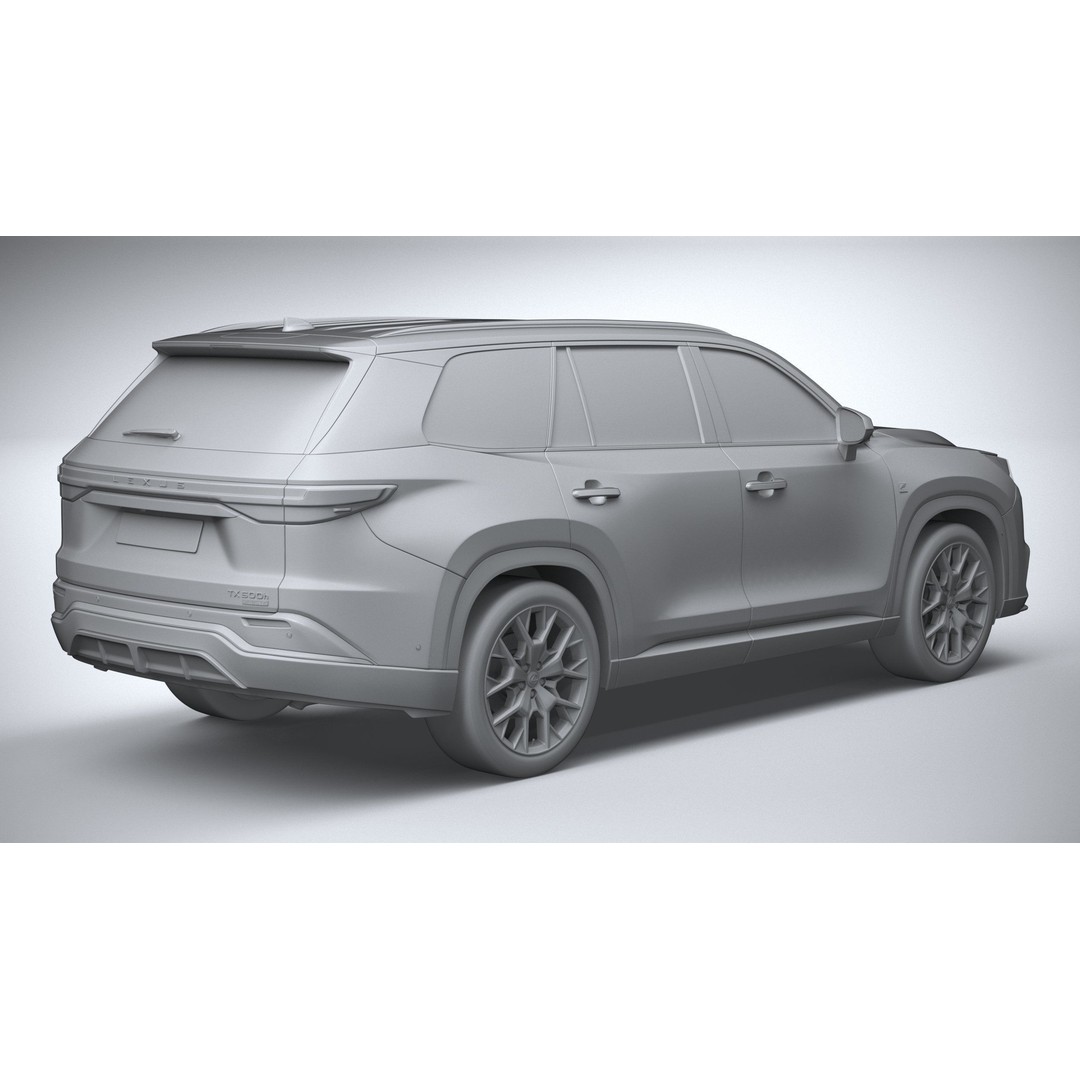 Lexus TX 500h 2024 3D Model – High Poly SUV Asset, FBX, OBJ - View 27
