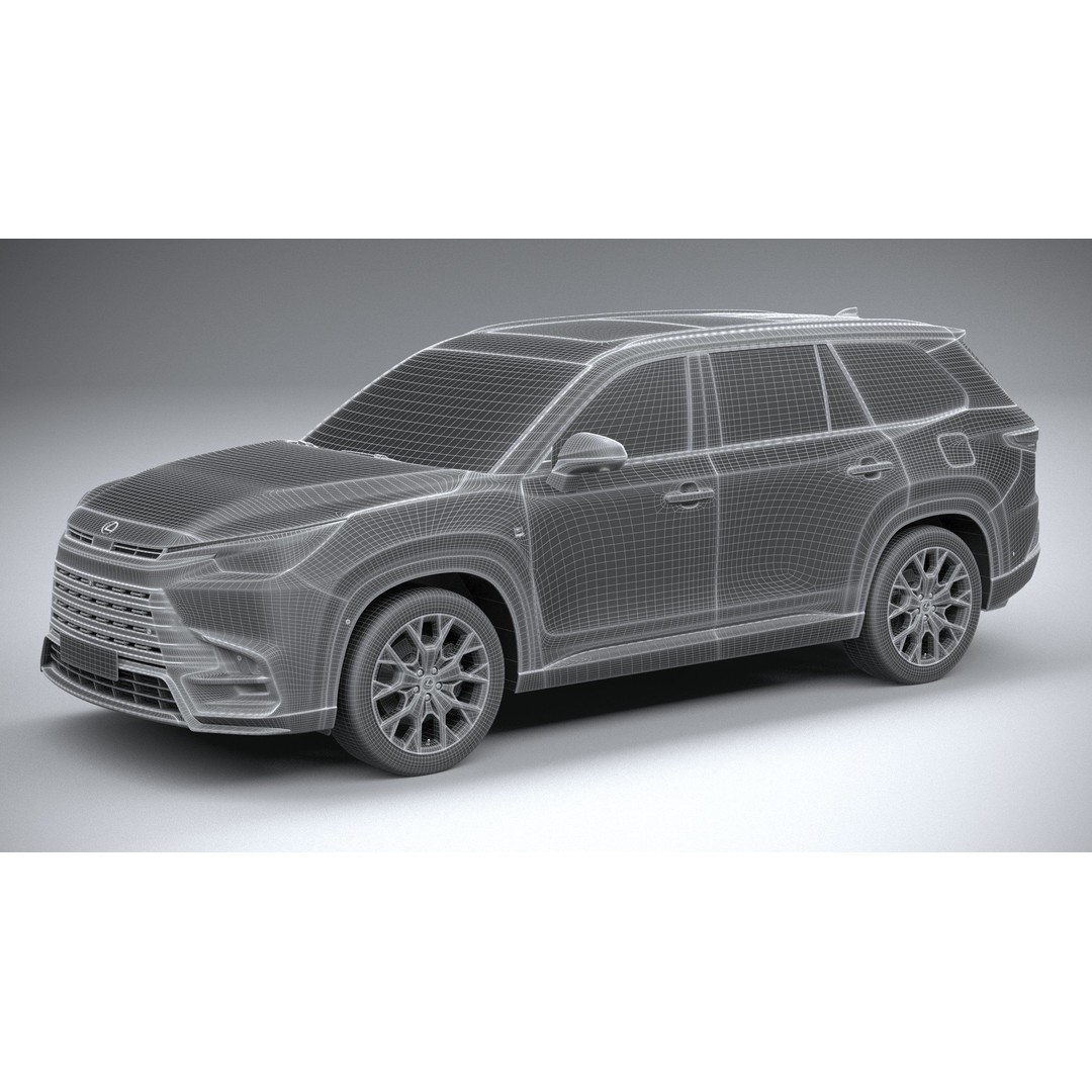 Lexus TX 500h 2024 3D Model – High Poly SUV Asset, FBX, OBJ - View 28