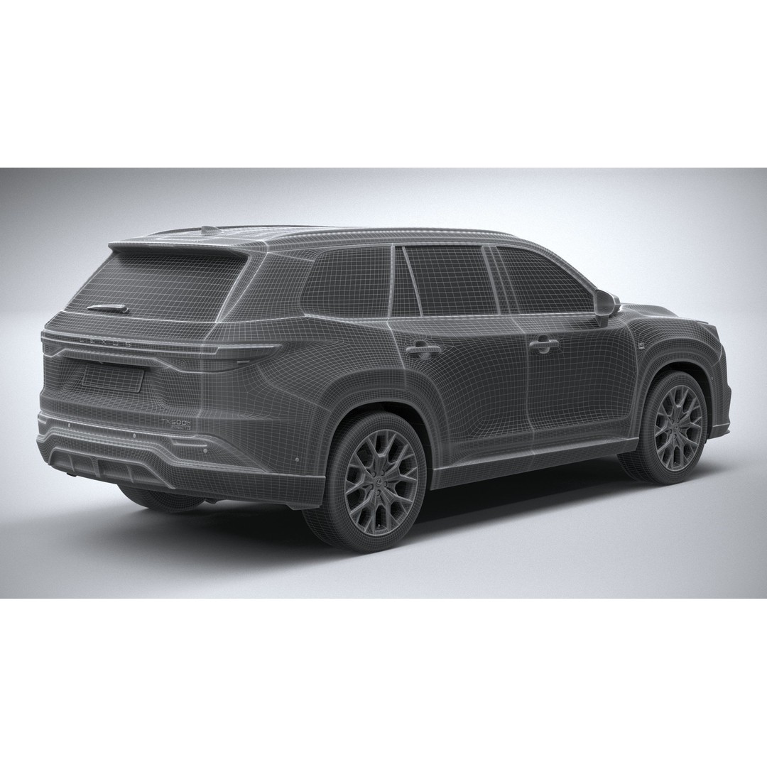 Lexus TX 500h 2024 3D Model – High Poly SUV Asset, FBX, OBJ - View 29