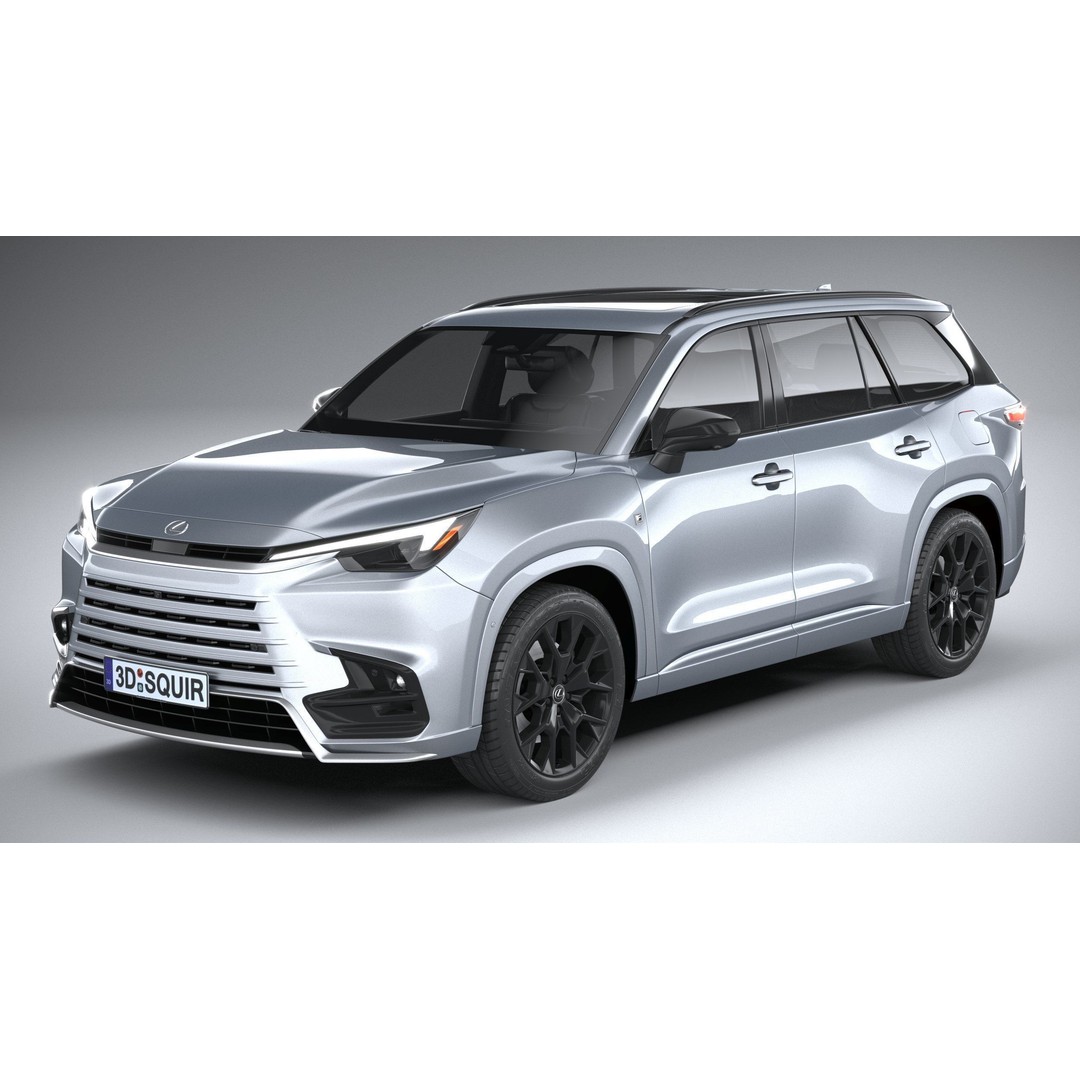Lexus TX 500h 2024 3D Model – High Poly SUV Asset, FBX, OBJ - View 3