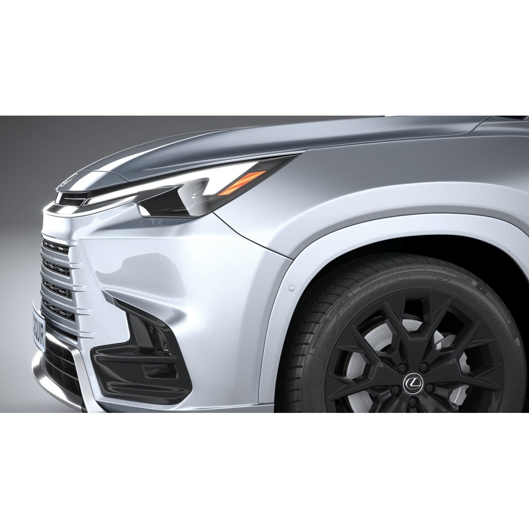 Lexus TX 500h 2024 3D Model – High Poly SUV Asset, FBX, OBJ - View 5