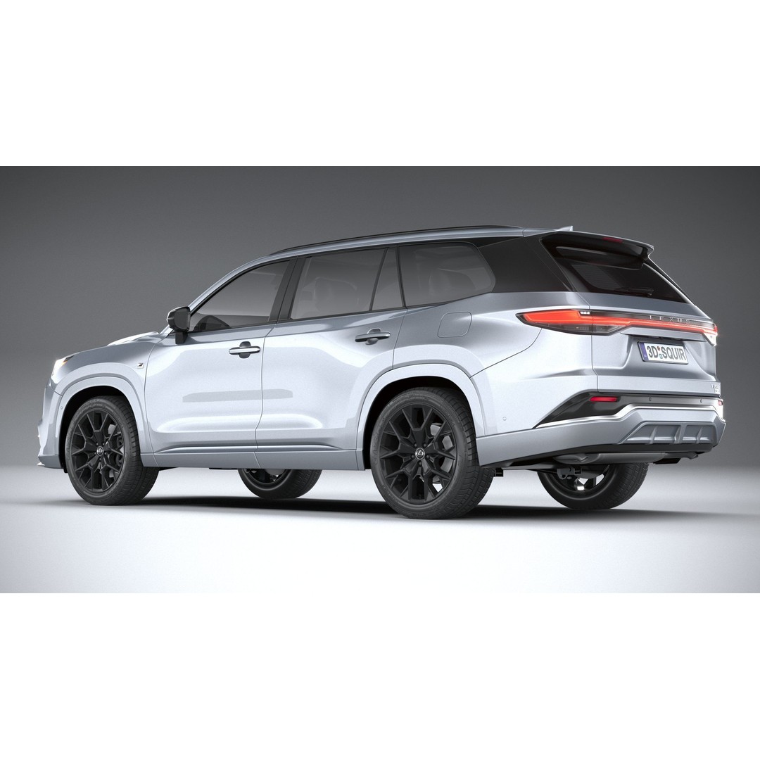 Lexus TX 500h 2024 3D Model – High Poly SUV Asset, FBX, OBJ - View 7