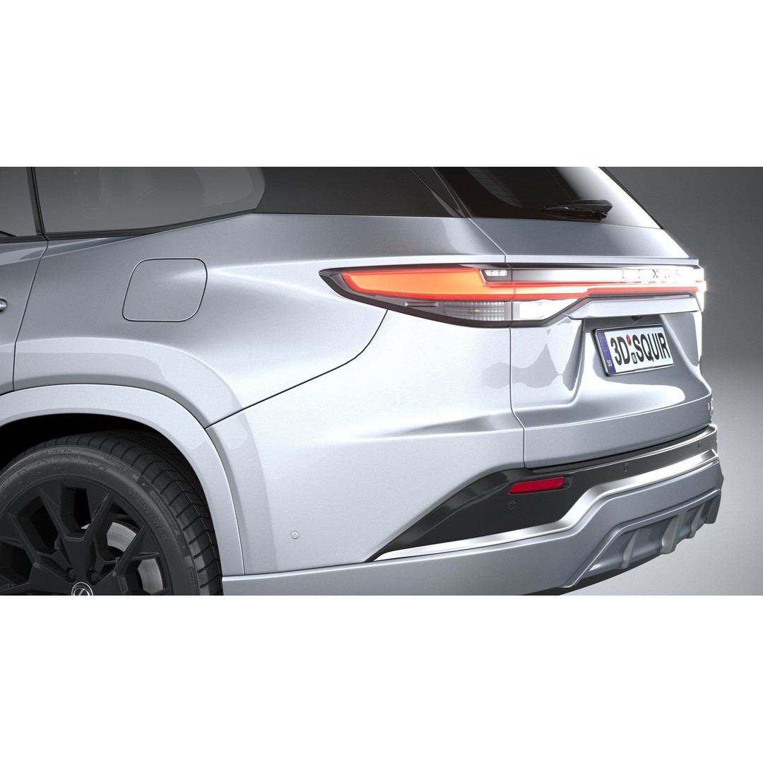 Lexus TX 500h 2024 3D Model – High Poly SUV Asset, FBX, OBJ - View 8