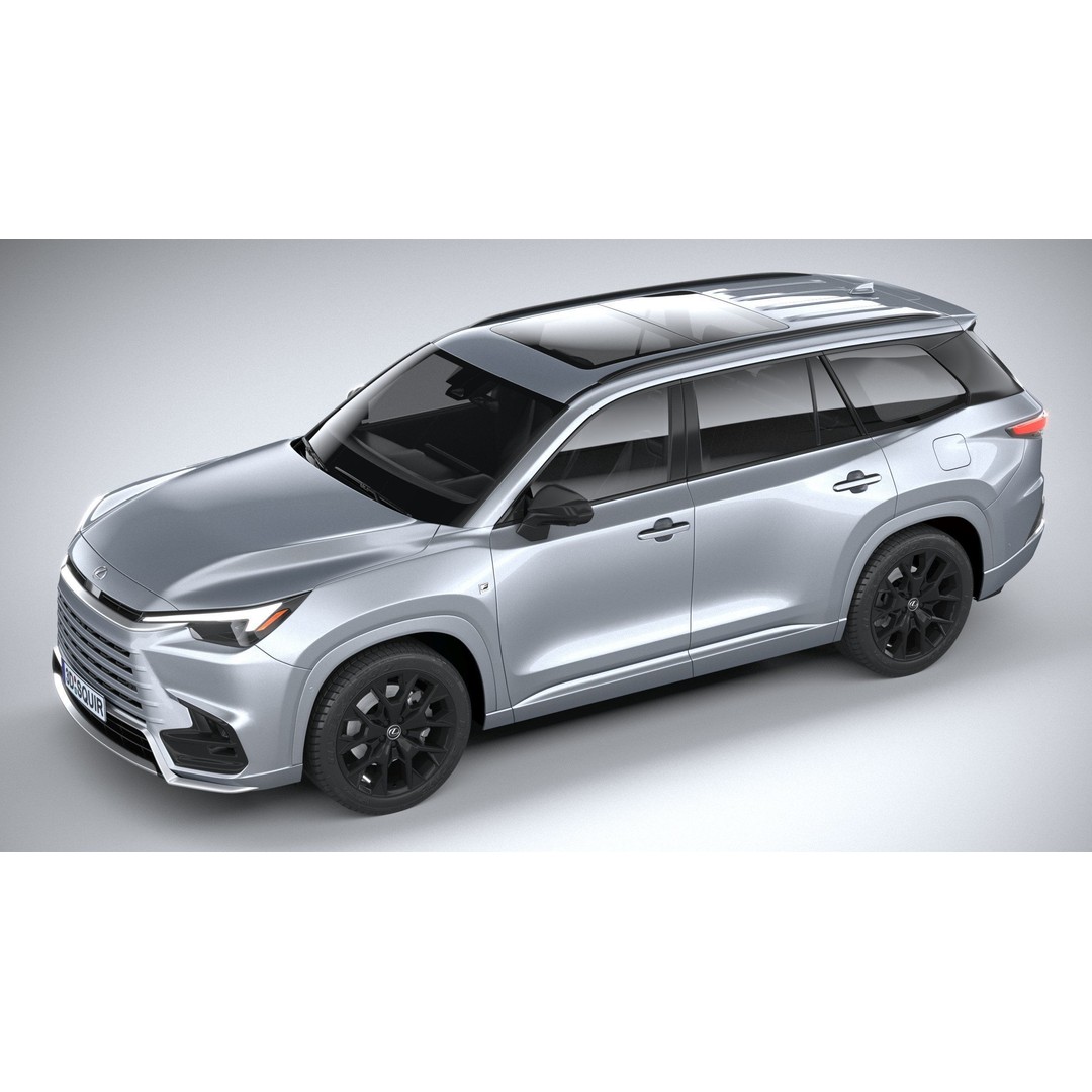 Lexus TX 500h 2024 3D Model – High Poly SUV Asset, FBX, OBJ - View 9