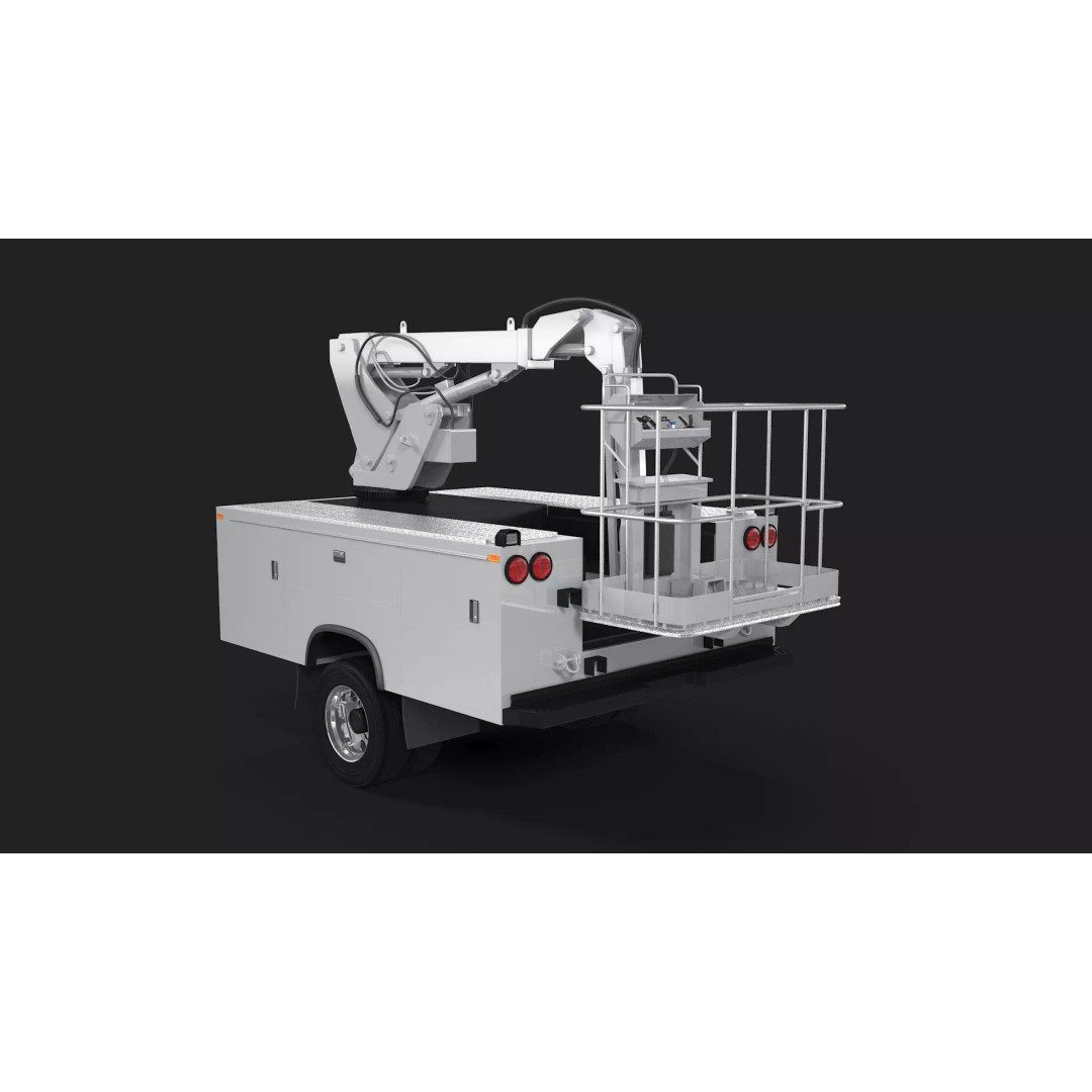 Crane Truck Body Shell 3D Model – High Poly PBR Asset, FBX - View 2