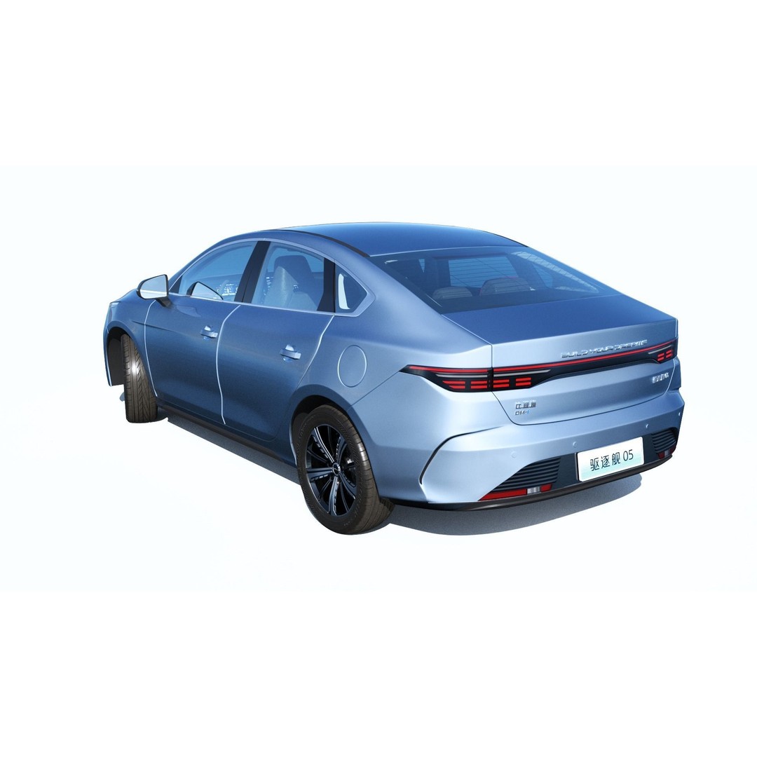 2024 BYD King DM-i SEAL 5 CHAZOR 3D Model – Rigged Car Asset, FBX, OBJ - View 17