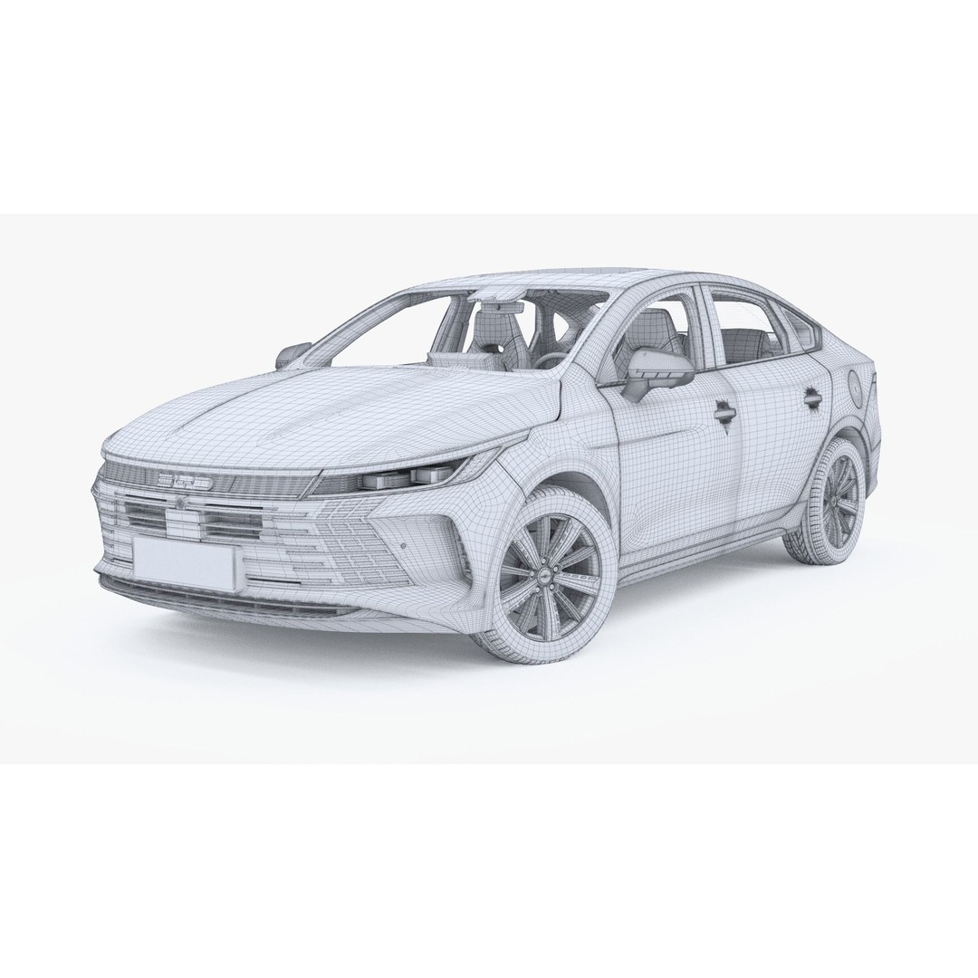 2024 BYD King DM-i SEAL 5 CHAZOR 3D Model – Rigged Car Asset, FBX, OBJ - View 18