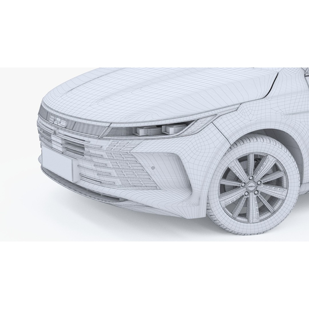 2024 BYD King DM-i SEAL 5 CHAZOR 3D Model – Rigged Car Asset, FBX, OBJ - View 19