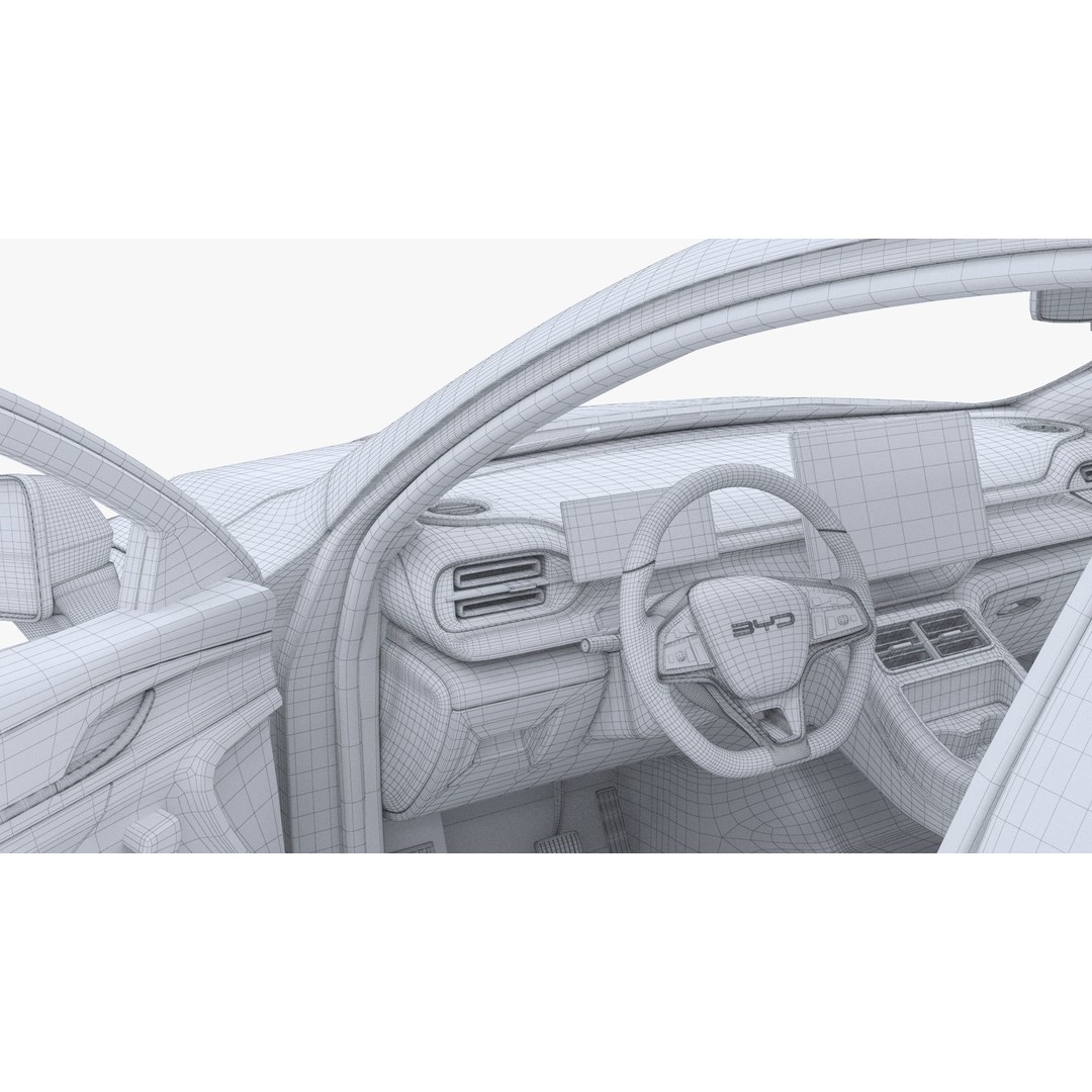 2024 BYD King DM-i SEAL 5 CHAZOR 3D Model – Rigged Car Asset, FBX, OBJ - View 20