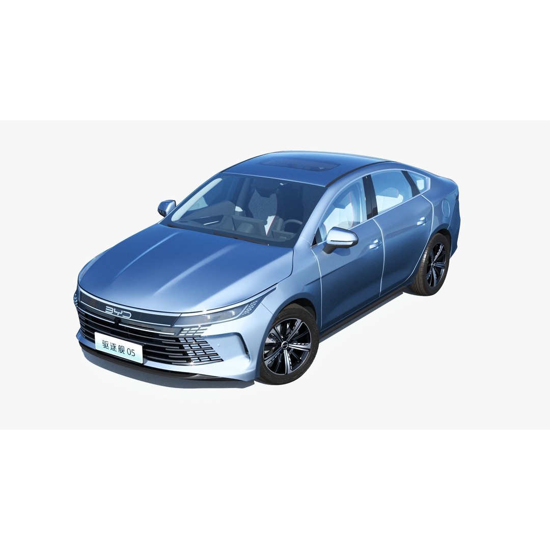 2024 BYD King DM-i SEAL 5 CHAZOR 3D Model – Rigged Car Asset, FBX, OBJ - View 4