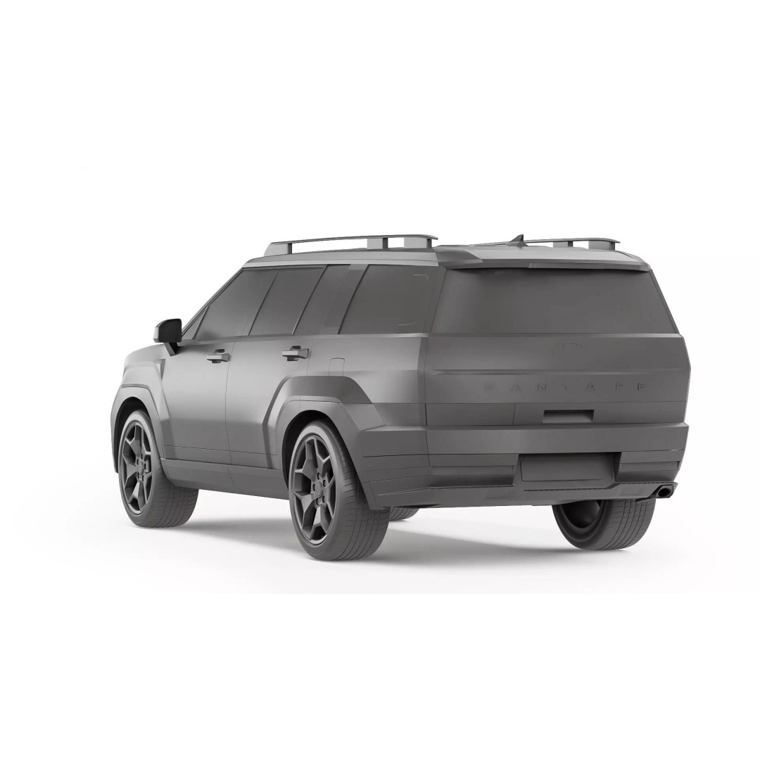 Hyundai Santa Fe 2024 3D Model – High Poly SUV Asset, FBX & OBJ