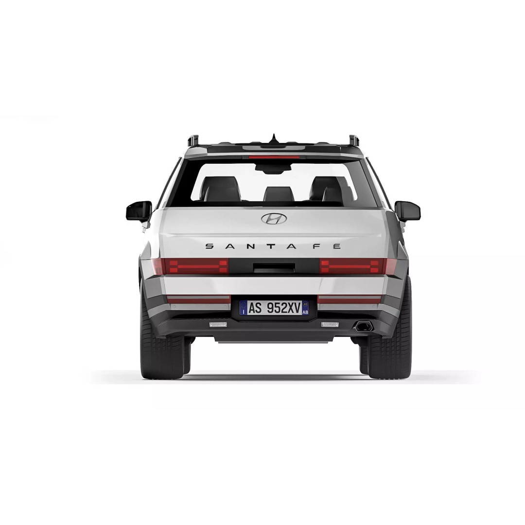 Hyundai Santa Fe 2024 3D Model – High Poly SUV Asset, FBX & OBJ - View 8