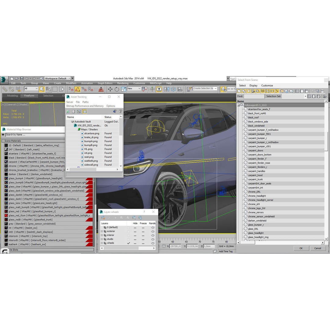 Volkswagen ID.5 3D Model – Detailed SUV, FBX, OBJ, Blender - View 31