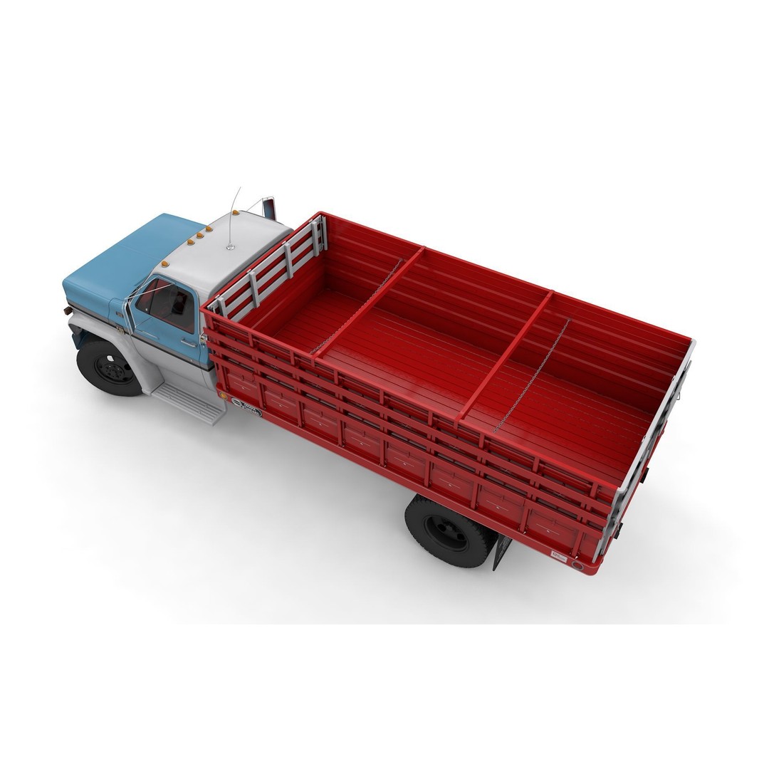 Chevy C60 Truck Omaha Standard 3D Model – High Detail Vintage Vehicle, FBX - View 13