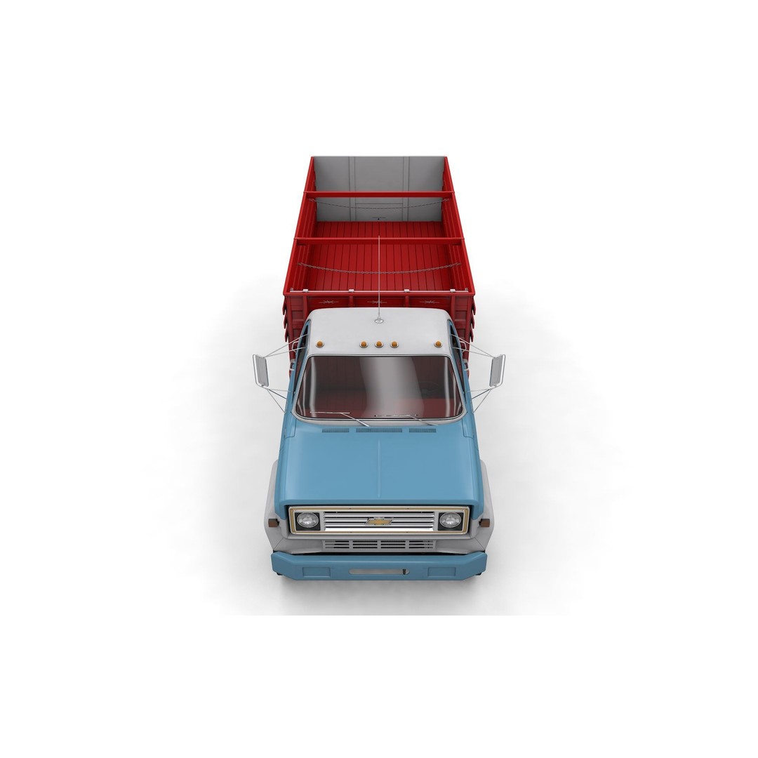 Chevy C60 Truck Omaha Standard 3D Model – High Detail Vintage Vehicle, FBX - View 16