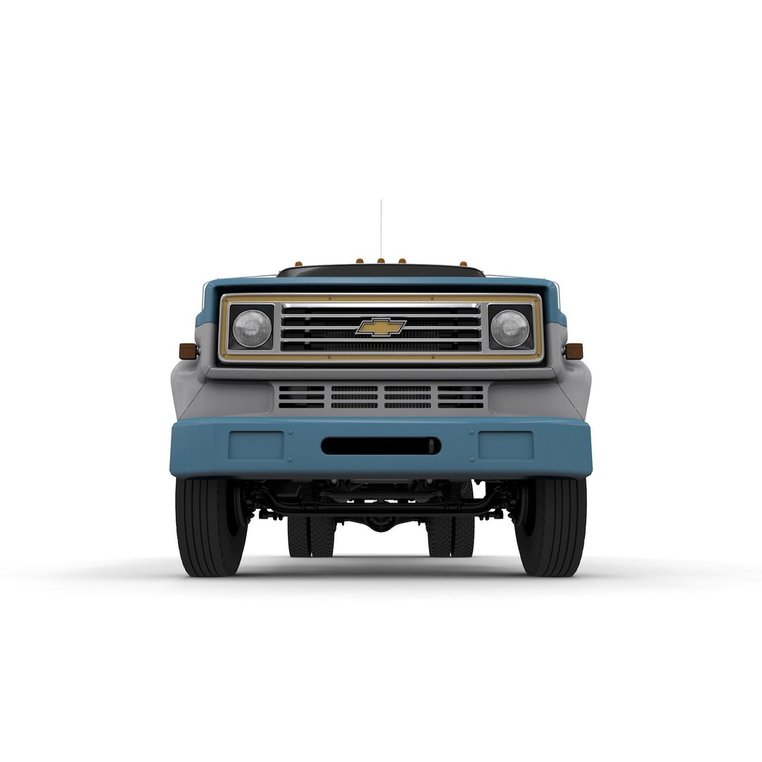 Chevy C60 Truck Omaha Standard 3D Model – High Detail Vintage Vehicle, FBX - View 17