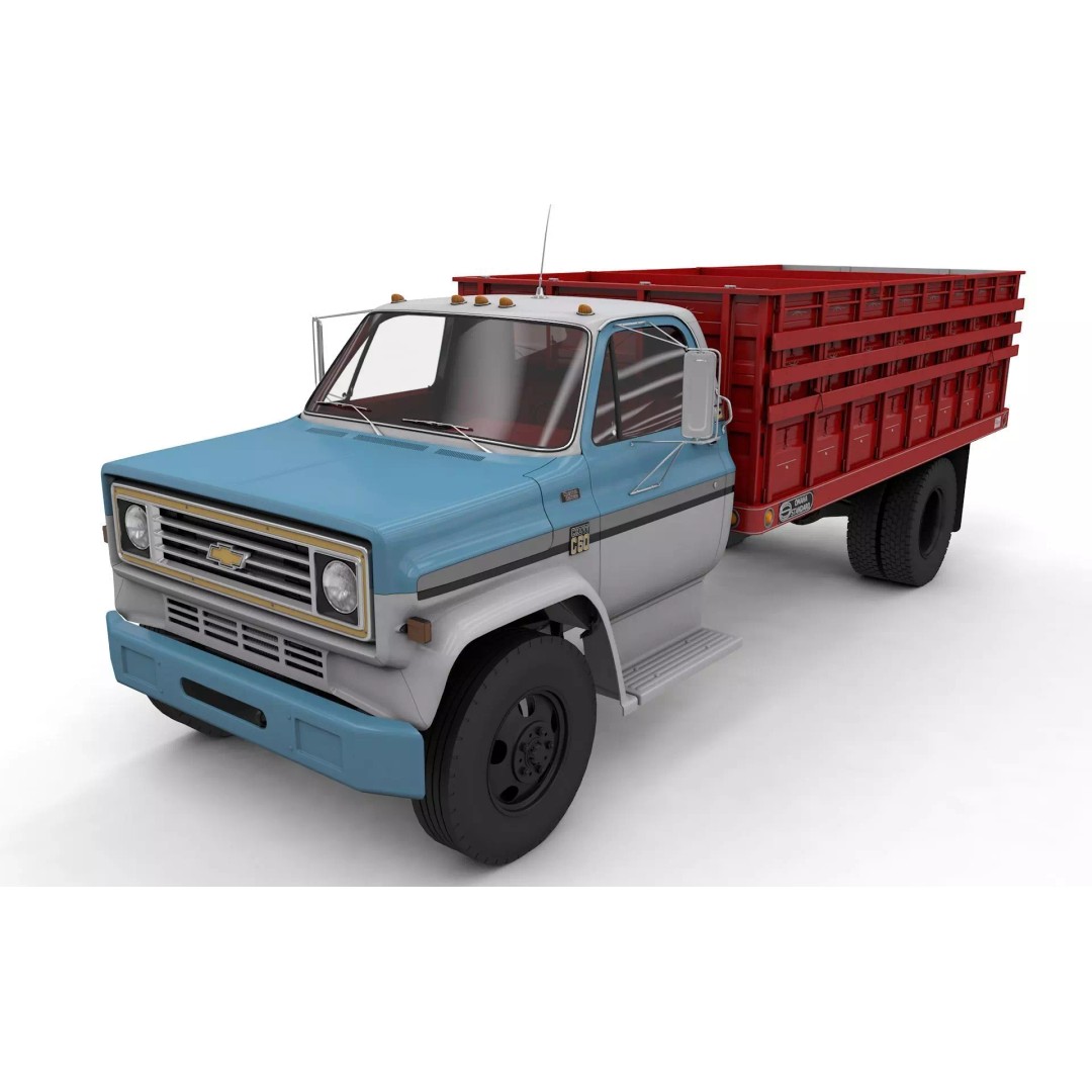 Chevy C60 Truck Omaha Standard 3D Model – High Detail Vintage Vehicle, FBX - View 2