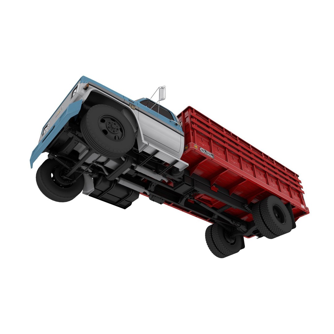 Chevy C60 Truck Omaha Standard 3D Model – High Detail Vintage Vehicle, FBX - View 8