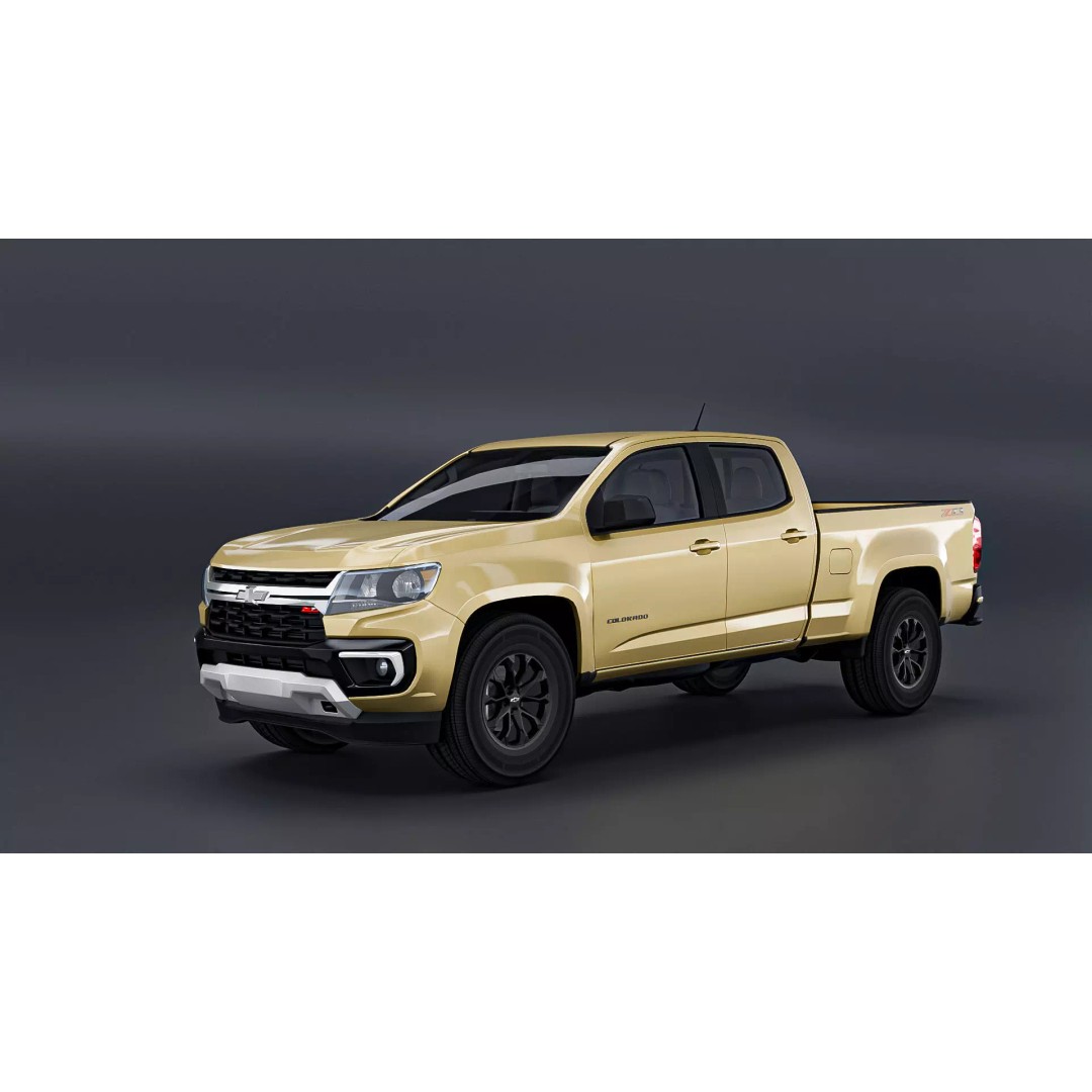 Chevrolet Colorado 3D Model – Low Poly Truck with PBR Textures, FBX - View 2