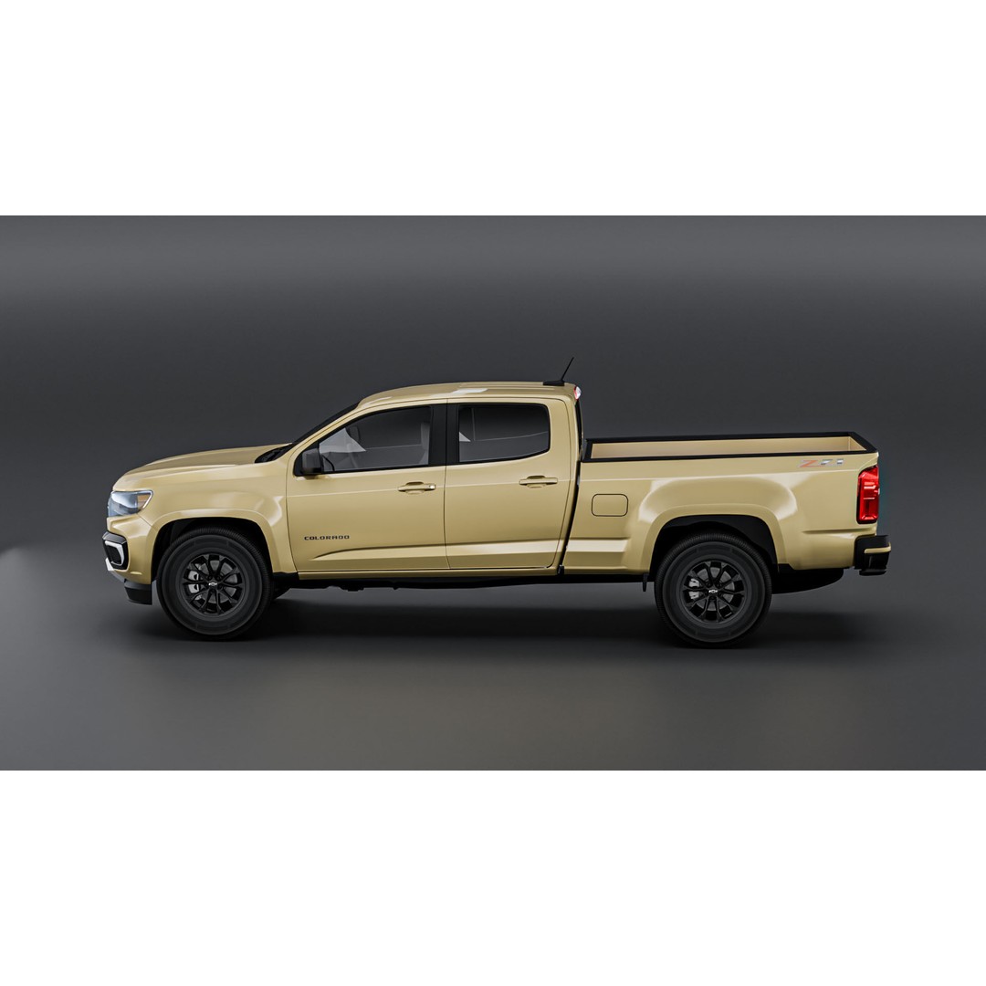 Chevrolet Colorado 3D Model – Low Poly Truck with PBR Textures, FBX - View 3