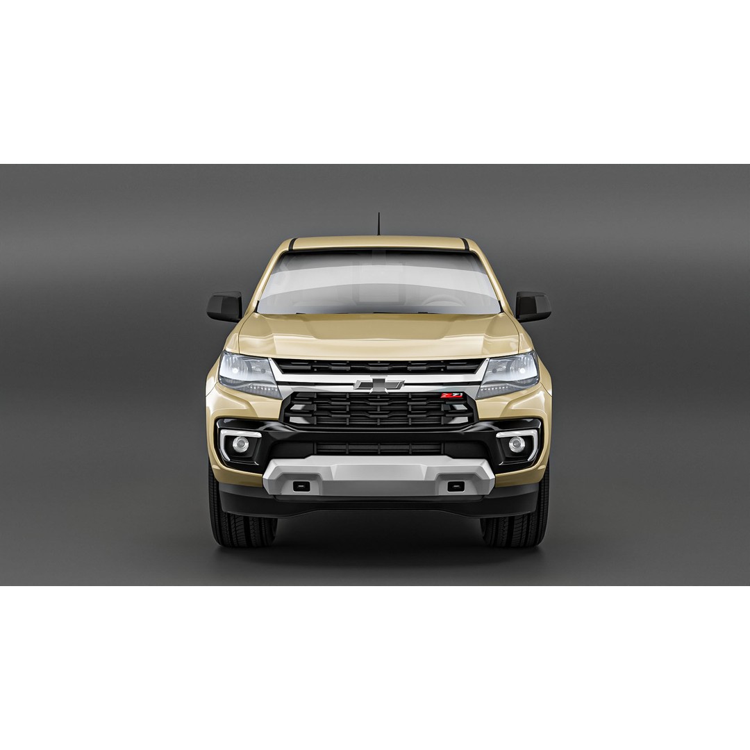Chevrolet Colorado 3D Model – Low Poly Truck with PBR Textures, FBX - View 4