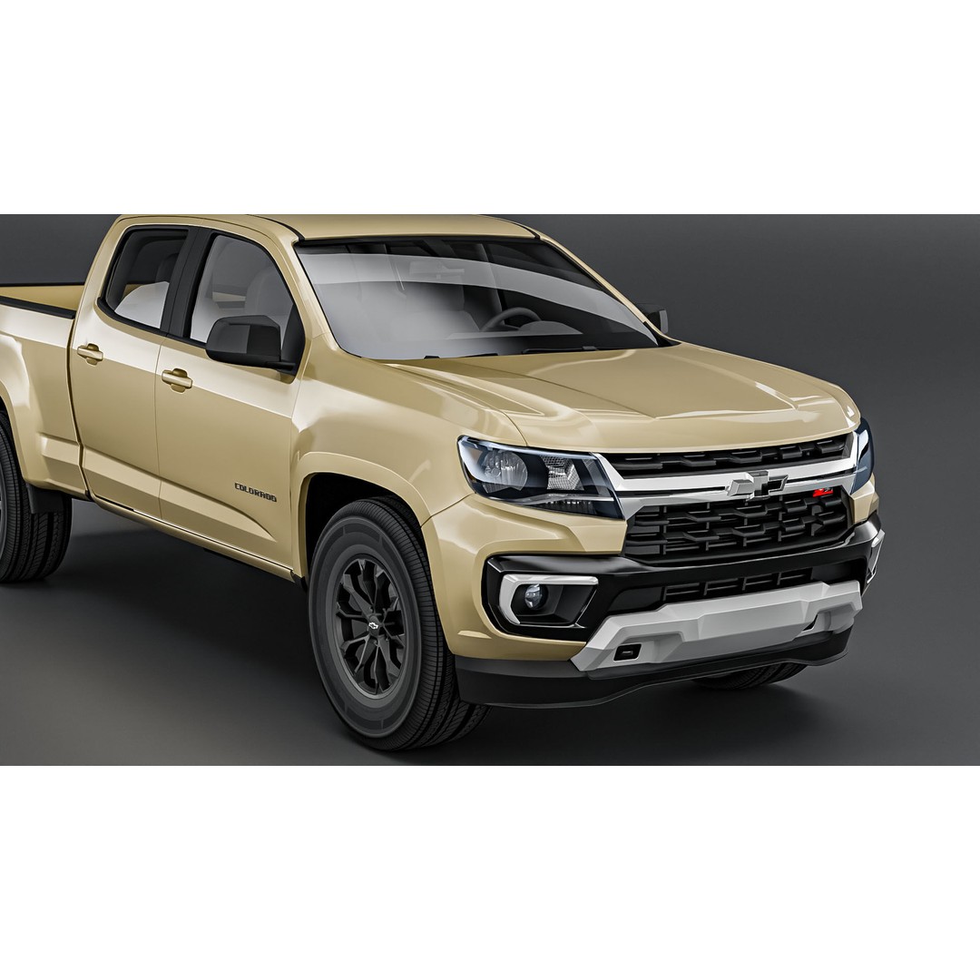 Chevrolet Colorado 3D Model – Low Poly Truck with PBR Textures, FBX - View 7