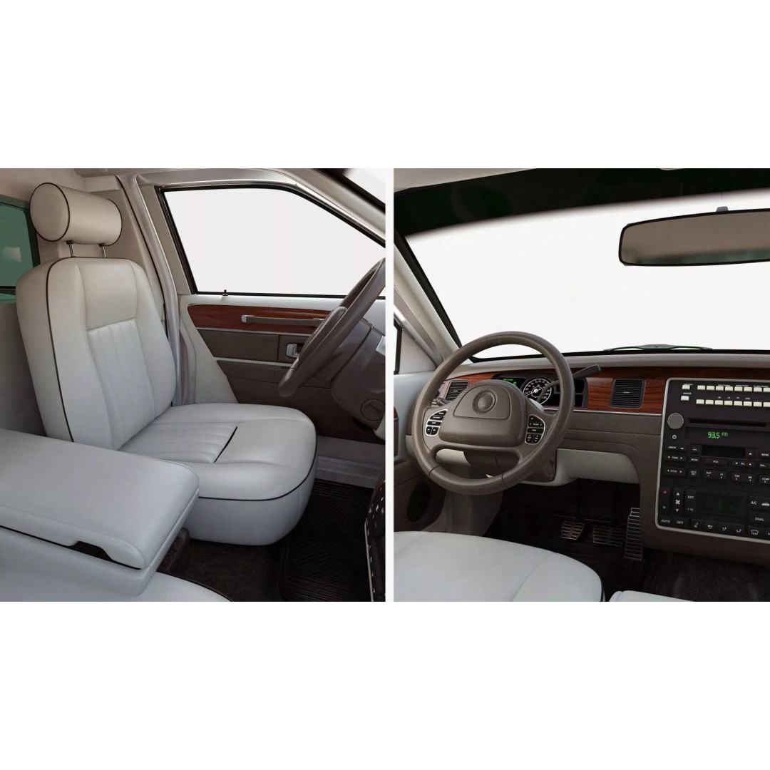 Luxury Lincoln Stretch Limousine 3D Model – Rigged PBR Asset, FBX - View 11