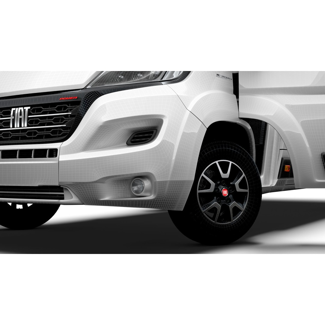 Fiat Ducato Van L4H3 3D Model – High Quality Interior, FBX & OBJ - View 19