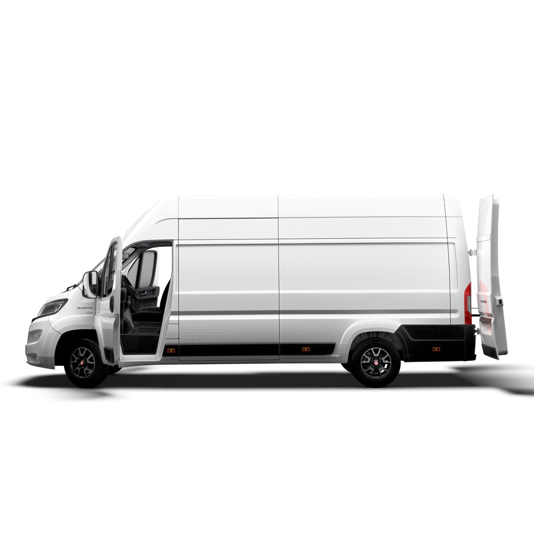 Fiat Ducato Van L4H3 3D Model – High Quality Interior, FBX & OBJ - View 20