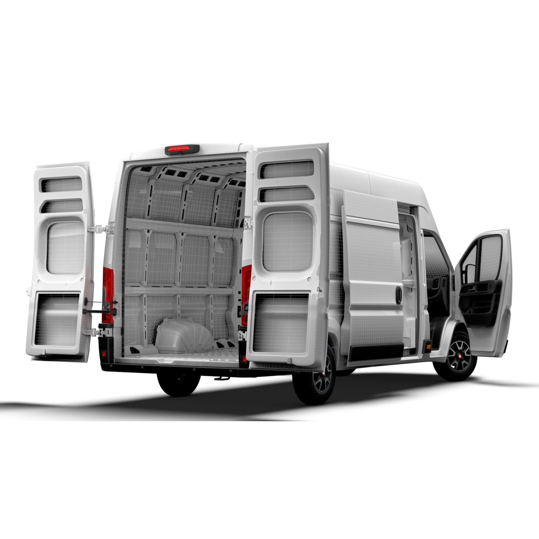 Fiat Ducato Van L4H3 3D Model – High Quality Interior, FBX & OBJ - View 21