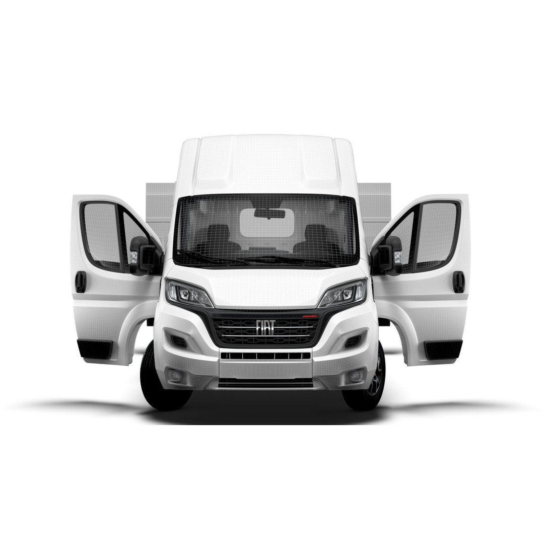 Fiat Ducato Van L4H3 3D Model – High Quality Interior, FBX & OBJ - View 22