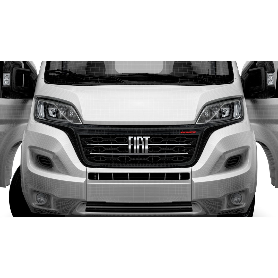 Fiat Ducato Van L4H3 3D Model – High Quality Interior, FBX & OBJ - View 23