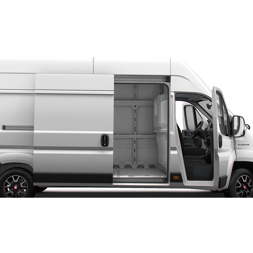 Fiat Ducato Van L4H3 3D Model – High Quality Interior, FBX & OBJ - View 3