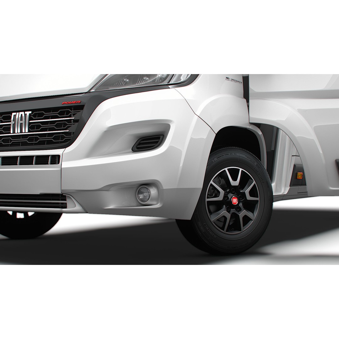 Fiat Ducato Van L4H3 3D Model – High Quality Interior, FBX & OBJ - View 5
