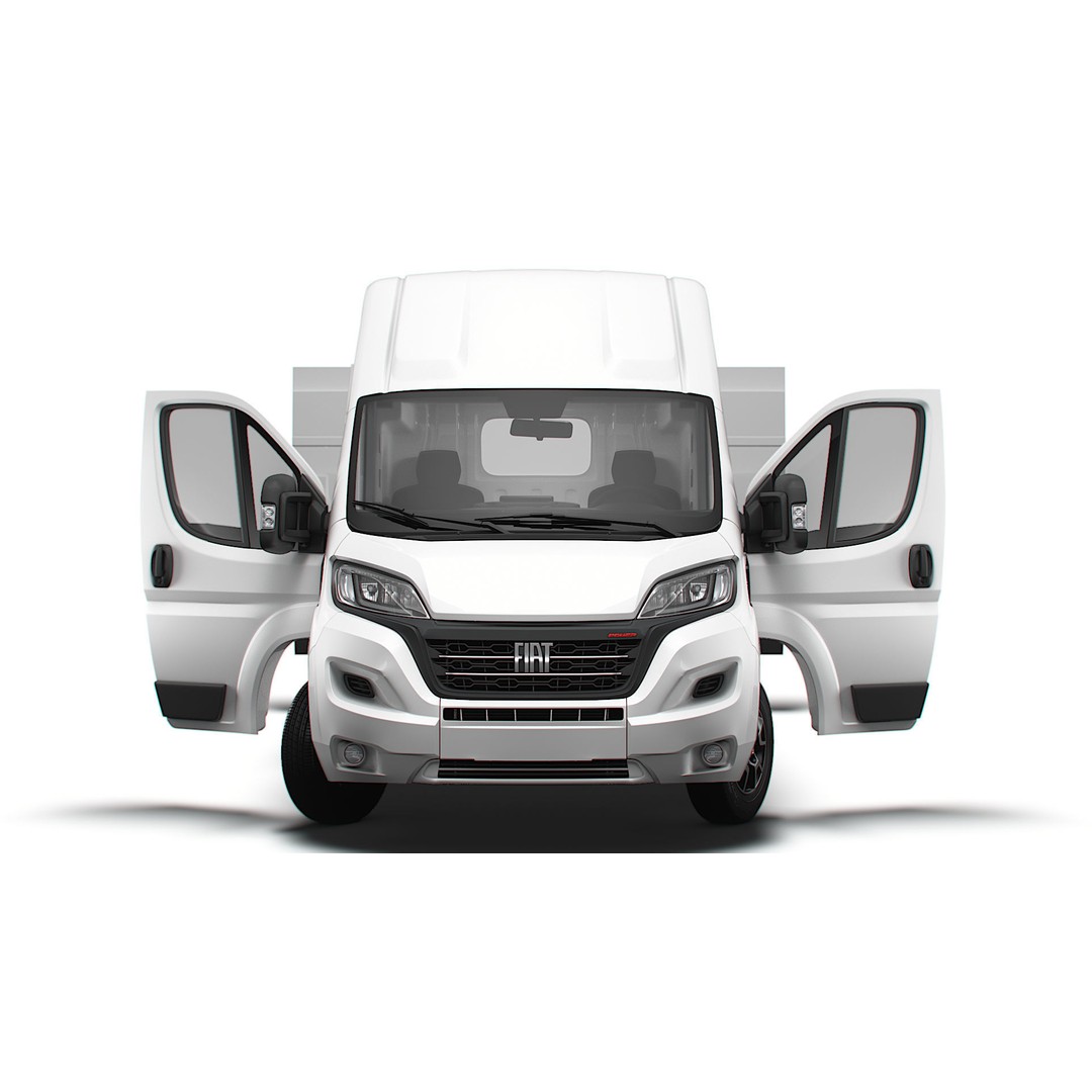Fiat Ducato Van L4H3 3D Model – High Quality Interior, FBX & OBJ - View 8