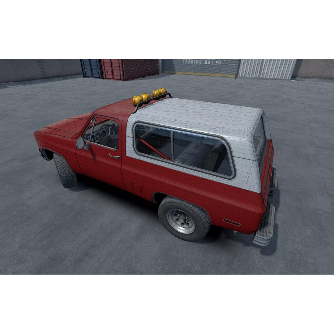 Offroad Car 3D Model – Low Poly Game Asset, Unity, FBX, OBJ - View 16