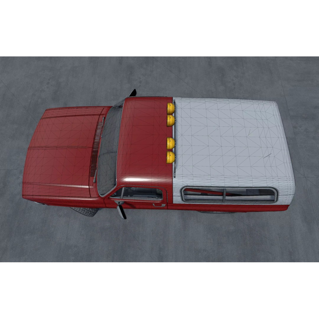 Offroad Car 3D Model – Low Poly Game Asset, Unity, FBX, OBJ - View 17